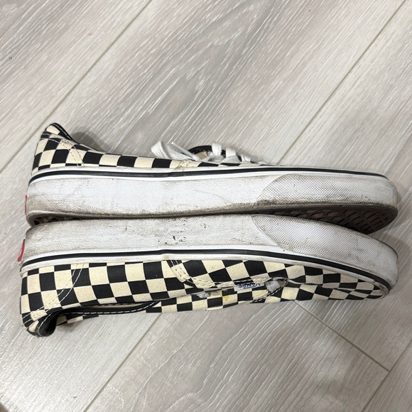 Vans Authentic Black and Cream Checkerboard Shoes - Picture 3 of 5